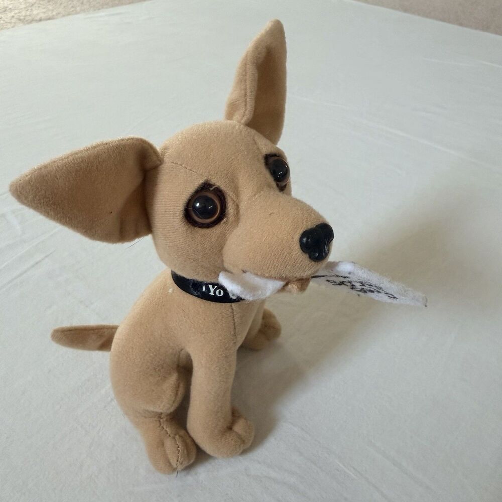 Vintage Taco Bell Talking Chihuahua Plush Yo Quiero Taco Bell Applause 90s